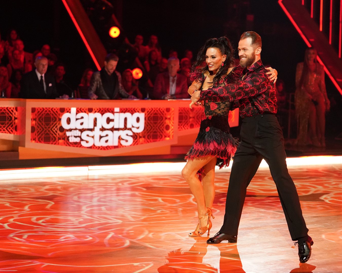Heidi D’Amelio and Artem Chigvintsev performing live on Dancing with the Stars